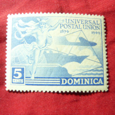 Timbru Dominica colonie britanica 1949 UPU