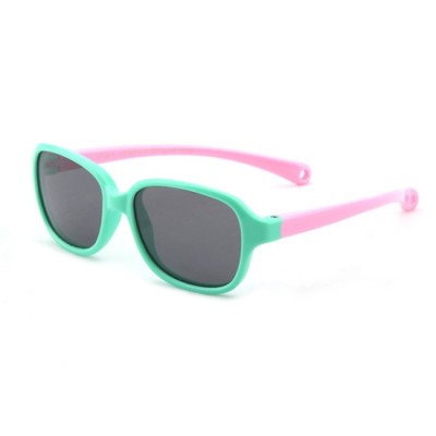 Ochelari de Soare Destinati Bebelusilor - Techsuit (8192-C1) - Green / Pink foto