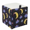 TABURET BOX - PRINT - CORP LUNA SI NORI/CAPAC IMITATIE PIELE DIVERSE CULORI - Albastru 21898