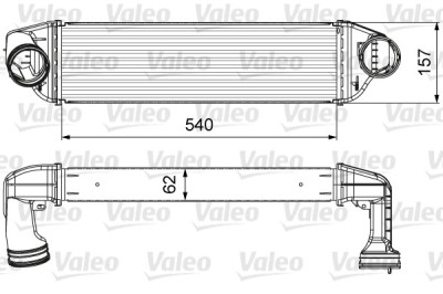 VALEO 818642 Intercooler, compresor foto