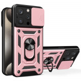 Cumpara ieftin Husa pentru iPhone 15 Pro Max, Techsuit CamShield Series, Rose Gold