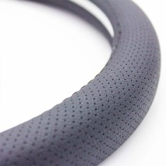 Husa volan din piele ecologica perforata diametru 38 cm foto
