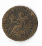 Jeton Louis XIV, Ivst Spes Pacis In Armis (1643&ndash;1715) - Franta, alama, 28 mm