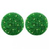 VidaXL Mingi artificiale din lemn de cimiș cu lumini LED 2 buc Verde