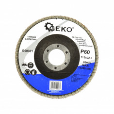 Disc abraziv, 115mm, P60 GEKO G00301