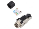 Mufă RJ45 Cat 6 Ecranat 8p8c