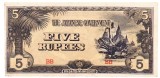 Birmania ( Ocupatia Japoneza ) 5 Rupees 1942 P-15b B6