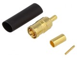Mufă SMB mamă drept 50&Omega; crimpat aurit PTFE 0,3dB