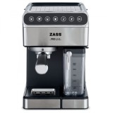 Espressor de cafea Zass ZEM 10, Presiune 16 bari, Putere 1350W, Rezervor apa 1,8L, Rezervor lapte 0,5L - NOU