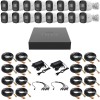 Sistem supraveghere Uniview, 16 camere, 2MP, Full HD, Accesorii montaj inclus, DVR, Vizualizare pe mobil SafetyGuard Surveillance, Rovision