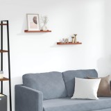 vidaXL Raft de perete cu raft 2 pcs Roșu 40 x 9 x 3 cm Lemn compozit 42020001