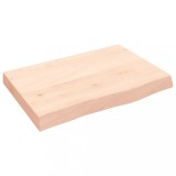 Cumpara ieftin Polita de perete, 60x40x(2-6) cm, lemn masiv de stejar netratat
