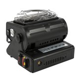 Aragaz camping, portabil, Micul Fermier, 2 in 1, incalzitor, 1.3 kW, un arzator, aprindere piezo-electrica, 29x24x27 cm