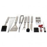 Set 24 piese din INOX pentru gratar si borseta depozitare Zilan ZTS8325