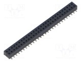 Conector şiruri pini mamă PIN 56 1,27mm aurit SMT SAMTEC