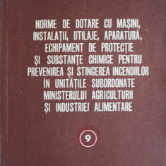 NORME DE DOTARE CU MASINI, INSTALATII, UTILAJE, APARATURA, ECHIPAMENT DE PROTECTIE SI SUBSTANTE CHIMICE PENTRU P