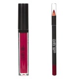 Set Luciu de Buze Mat si Creion de Buze, Rosu Cherry, 3.8ml, CMCLASS