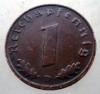 B.014 GERMANIA 1 REICHSPFENNIG 1937 D, Europa, Bronz