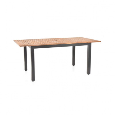 Masa pentru gradina si terasa HECHT MONTANA TABLE, blat din lemn salcam, cadru din profile aluminiu, 140/180 x 90 x 77.5 cm foto