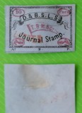 T.B. MORTON &amp; CO,JURNAL STAMP, D. &amp; B.S.L.S. , 10 PARAS,1870-72 NEDANTELAT