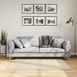 Cumpara ieftin Covor HUARTE, fir scurt, moale și lavabil, crem, 120x120 cm