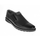 Pantofi casual barbati din piele naturala - Model cu elastic 480ELN