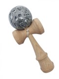 Cumpara ieftin Kendama profesionala, Bila din lemn, Gri lucios, 43KD