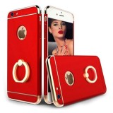 Cumpara ieftin Husa iPhone 6/6S MyStyle Elegance Luxury 3in1 Ring Rosu, Rezistenta Socuri, Praf, Zgarieturi, Carcasa Protectie