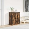 Gossi dulap pantofi stejar afumat 57x34x76 cm lemn prelucrat