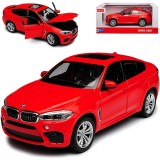 Macheta Rastar BMW X6M 2018 1:24 rosu replica metal die-cast