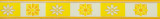 Bordura decorativa pentru tapet, floral, alb, galben, 3.5cm x 10m, 227-027