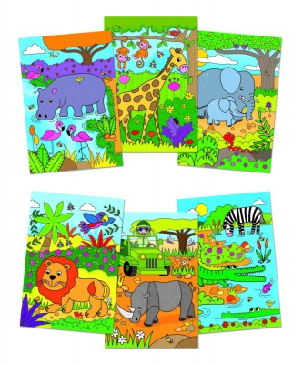 Water Magic: Carte de colorat Safari foto