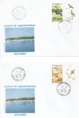 |Romania, LP 1485a/1999, Europa &amp;#039;99, Rezerv. nat., Delta Dunarii, vinieta, FDC foto