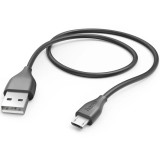 Cablu Incarcare Hama USB-A - Micro-USB, 1.5m, Negru, Incarcare Rapida, Transfer Date 480 MB/s, Universal