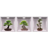 Sticker Bonsai 3D - Nise Lemn