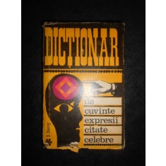 I. BERG - DICTIONAR DE CUVINTE, EXPRESII, CITATE CELEBRE (1969, ed. cartonata)