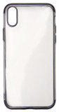 Husa silicon slim transparenta cu margini electroplacate negre pentru Apple iPhone X/XS