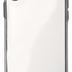 Husa silicon slim transparenta cu margini electroplacate negre pentru Apple iPhone X/XS