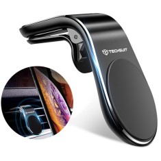 Suport auto magnetic Waterfall Techsuit S7, negru argintiu