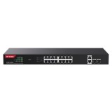 Switch 16 porturi Gigabit PoE, 2 x RJ45 Gigabit Uplink, 2 x SFP Gigabit, 1U - IP-COM G1120P-16-250W