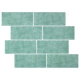 vidaXL Placă de metrou 20 pcs Gri Verde 29 x 21 cm Poliuretan și PET 42046151