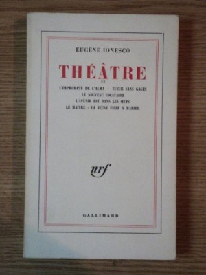 THEATRE II de EUGENE IONESCO foto
