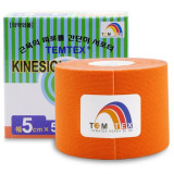 Temtex Tape Classic bandă elastică muschii si articulatiile culoare Orange, 5 cm x 5 m 1 buc