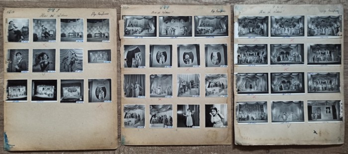 Scene din Hai sa radem!, Teatrul Evreiesc de Stat 1957// lot 40 fotografii
