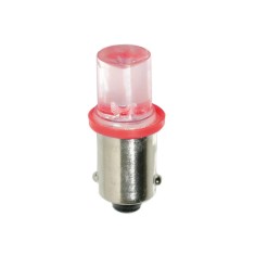 Bec tip LED 24V poz semn bord soclu metal T4W BA9s 2buc - Rosu Garage AutoRide foto