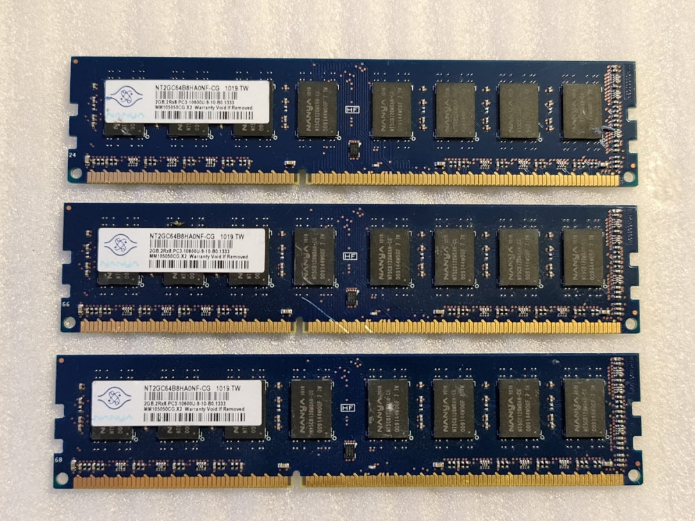 Memorie RAM desktop Nanya 2GB PC3-10600 DDR3-1333MHz non-ECC  NT2GC64B8HA0NF-CG, DDR 3, 2 GB, 1333 mhz | Okazii.ro