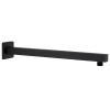 Brat suport de dus, patrat, negru, 40 cm, otel inoxidabil 201