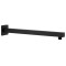 Brat suport de dus, patrat, negru, 40 cm, otel inoxidabil 201