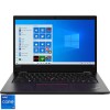 Laptop ultraportabil Lenovo ThinkPad L13 Gen2 cu procesor Intel Core i7-1165G7, 13.3&quot;, HD, 16GB, 256GB SSD, Intel Iris Xe Graphics, Windows 10 Pro, Bl