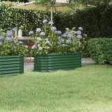 vidaXL Strat &icirc;nălțat grădină 114x40x36 cm oțel vopsit electrostatic